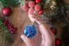 Sterling Silver Tree of Life Pendant with Bold Blue Fused Glass