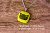 Fused Glass Pendants with Animal Themed Silk Screen Decals (Multiple Options)