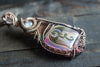 "Dragon Rising" Copper Pendant with Dichroic Fused Glass