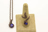 blue-fused-glass-copper-adjustable-ring-matching-mini-pendant-nymph-in-the-woods-jewelry