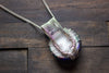 Sterling Silver Tree of Life Pendant with Multi-colored Fused Glass