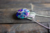 Sterling Silver Tree of Life Pendant with Multi-colored Fused Glass