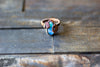 Shades of Blue and Green Copper Ring