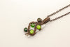 multi-shade-green-dots-fused-glass-pendant-copper-wire-wrapping-nymph-in-the-woods-jewelry