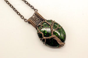 copper-wire-wrapped-tree-of-life-pendant-green-glitter-dichroic-fused-glass-nymph-in-the-woods-jewelry