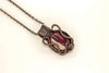 streaked-red-white-fused-glass-oval-pendant-copper-wire-wrapping-nymph-in-the-woods-jewelry