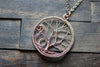 Circular Tree of Life Copper Pendant