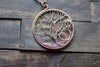 Circular Tree of Life Copper Pendant