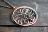 Circular Tree of Life Copper Pendant