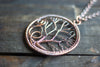 Circular Tree of Life Copper Pendant