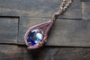 Shades of Blue and White Statement Copper Pendant