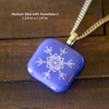 Fused Glass Pendants with Winter and Christmas Silk Screen Decals